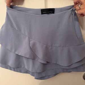 Mimi & Dottie Light Blue Ruffle Skort